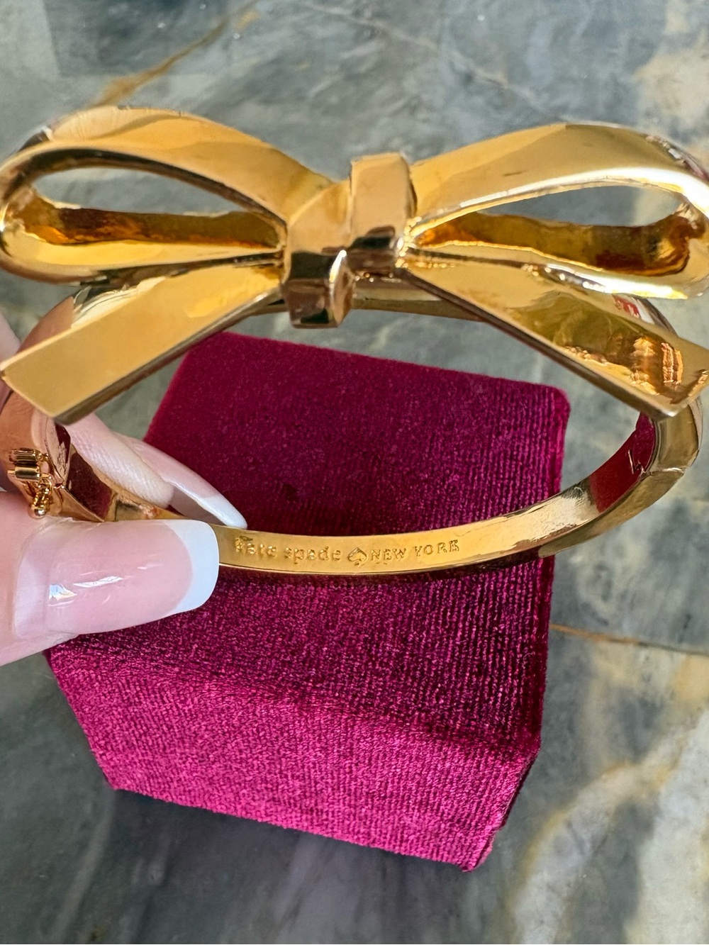 Gorgeous like New Kate Spade Gold plated Gold Bow Cuff Bracelet $115